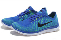 Небесно-голубые кроссовки мужские Nike Free Run на каждый день